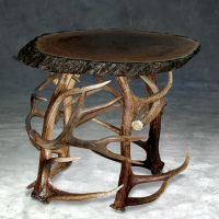 Elk Antler End Table