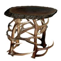 Elk Antler End Table