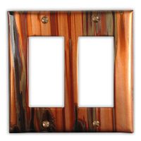 Enchantment Vertical 2 Outlet Copper Switch Plate