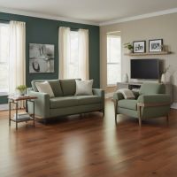 Mahogany End Table: Some lifestyle images are created with AI for visualization purposes. Crafted from natural solid wood, each piece is unique and will vary.