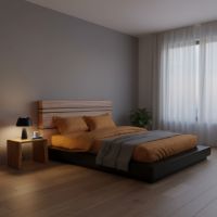 Mahogany End Table: Some lifestyle images are created with AI for visualization purposes. Crafted from natural solid wood, each piece is unique and will vary.