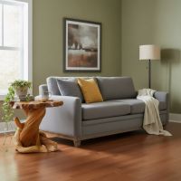Rustic End: Some lifestyle images are created with AI for visualization purposes. Crafted from natural solid wood, each piece is unique and will vary.