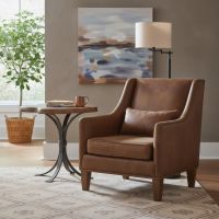 Wood End Table: Some lifestyle images are created with AI for visualization purposes. Crafted from natural solid wood, each piece is unique and will vary.