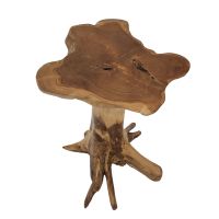 Rustic Natural Stump End Tables