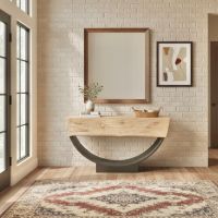 Rustic Contemporary Entry Table Unique Design
