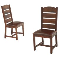 Farmhouse Charm Barnwood Dining Chairs