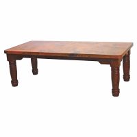 Farmhouse Hammered Copper Dining Table