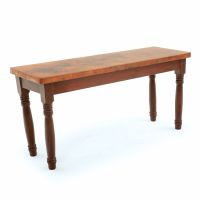Farmhouse Hammered Copper Sofa Table