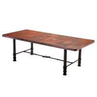 Figure 8 Hammered Copper Dining Table