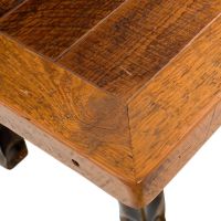 Forged Base Barn Wood End Table