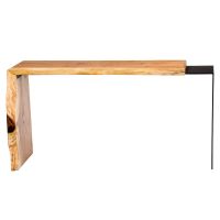 Forged Forest Natural Sofa Table - Black Walnut - Natural Clear Finish