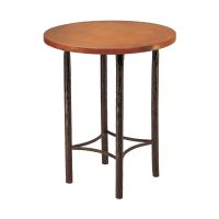 Forged Bark Hammered Copper Pub Table