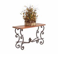 Forged Fountain Hammered Copper Sofa Table