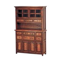 Francisco Hammered Copper 4 Door 6 Drawer Buffet & Hutch