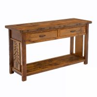 Giant Grove 2 Drawer Reclaimed Barn Wood Sofa Table