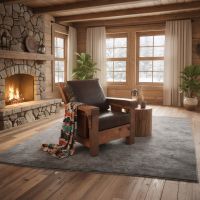 Some lifestyle images are created with AI for visualization purposes. Crafted from natural solid wood, each piece is unique and will vary.