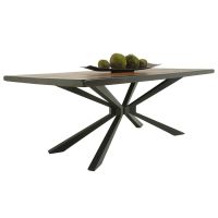 Golden Walnut Matrix Dining Table
