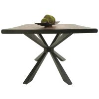 Golden Walnut Matrix Dining Table