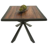 Golden Walnut Matrix Dining Table