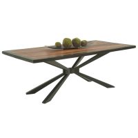 Golden Walnut Matrix Dining Table