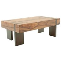 Golden Walnut Modern Chic Coffee Table