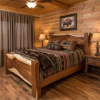 Live Edge Golden Walnut Heavy-Duty Slab Bed