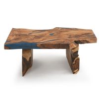 Great Lakes Live Edge Golden Walnut Slab Coffee Table