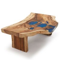 Great Lakes Live Edge Golden Walnut Slab Coffee Table