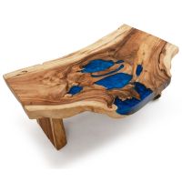 Great Lakes Live Edge Golden Walnut Slab Coffee Table