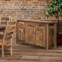 Reclamation Grove 3 Drawer Barn Wood Buffet - Clear Finish