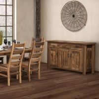 Reclamation Grove 3 Drawer Barn Wood Buffet - Clear Finish