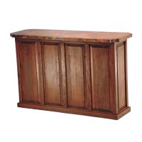 Deer Valley Hammered Copper Wine Rack Bar - Front View