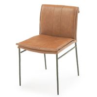 Hawthorne Leather Chair - Saddle Brown Leather