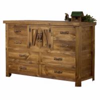Heartland Weathered Wood 8 Drawer Dresser
