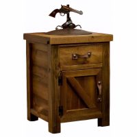 Heartland Weathered Wood Enclosed Nightstand