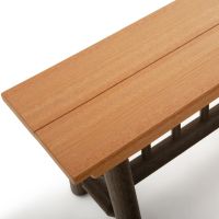 Hickory Haven Poly Outdoor Dining Bench