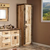 Real Hickory Rustic Linen Closet