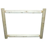 Hidden Lake Log Wall Mirror Frame