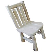 Hidden Lake Vertical Slat Back Dining Chair shown Unfinished