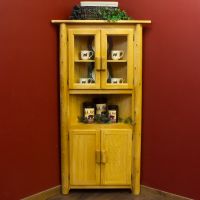 Hidden Lake Corner Cabinet - Honey Finish