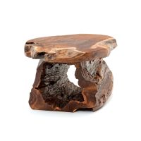 Rustic Hollow Log Coffee Table
