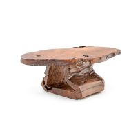 Rustic Hollow Log Coffee Table