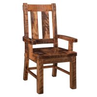 Houston Hacienda Rough Sawn Dining Arm Chair