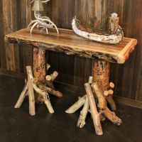 Aspen and Barnwood Sofa Table