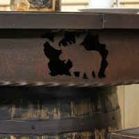 Moose Cutout in the Pub Table
