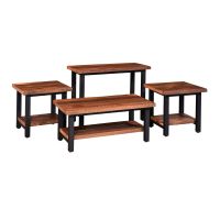Imperial Urban Reclaimed Barn Wood Occasional Tables - Clear Finish