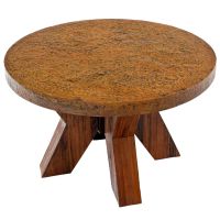Industrial Chic Dining Table shown in Rustic Antique Hammered Metal
