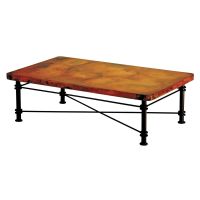 Jessica Hammered Copper Coffee Table - 58" x 36"