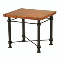 Jessica Hammered Copper End Table - Rectangle
