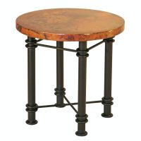 Jessica Hammered Copper End Table - Round